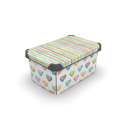 Контейнер Qutu Style Box Colored Zigzag, 10 л