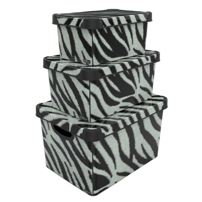 Контейнер Qutu STYLE BOX ZEBRA, 10 л Контейнер Qutu STYLE BOX ZEBRA, 10 л