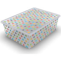 Контейнер Qutu Light Box Colored Stars, 25л