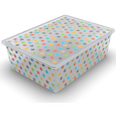 Контейнер Qutu Light Box Colored Stars, 25л