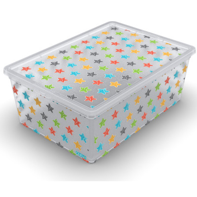 Контейнер Qutu Light Box Colored Stars, 10л