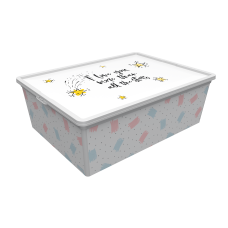 Контейнер Qutu Trend Box Cute Sky, 25 л