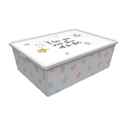 Контейнер Qutu Trend Box Cute Sky, 25 л