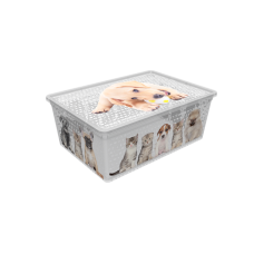Контейнер Qutu Light Box Cats and Dogs, 10 л