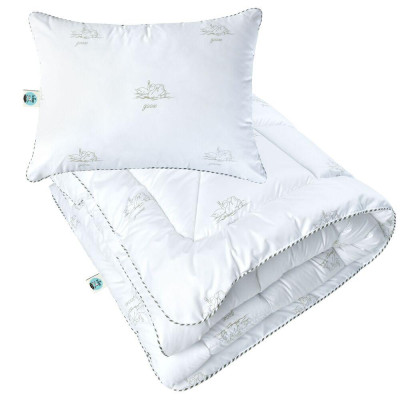 Набор детский для сна SUPER SOFT ТM PAPAELLA одеяло 100х135 см и подушка 40х60 см, аналог лебяжьего пуха ( 8-34923 )