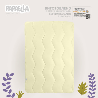 Ковдра дитяча в ліжечко Comfort ТM PAPAELLA 100х135 см зигзаг/молоко ( 8-8723*006 ) Ковдра дитяча в ліжечко Comfort ТM PAPAELLA 100х135 см зигзаг/молоко ( 8-8723*006 )