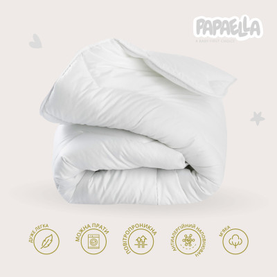 Ковдра дитяча в ліжечко Comfort ТM PAPAELLA 100х135 см зиґзаґ білий ( 8-8723*005 ) Ковдра дитяча в ліжечко Comfort ТM PAPAELLA 100х135 см зиґзаґ білий ( 8-8723*005 )