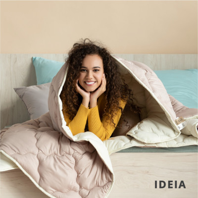 Ковдра WOOLLY вовняна IDEIA зимова 175х210 см, вовна, тепла ковдра, натуральна, овеча вовна, супер тепле ( 8-34175 )