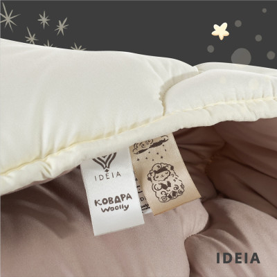 Ковдра WOOLLY вовняна IDEIA зимова 175х210 см, вовна, тепла ковдра, натуральна, овеча вовна, супер тепле ( 8-34175 )