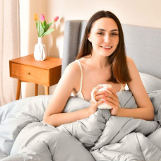 Ковдра NORDIC COMFORT літня ТМ IDEIA 140х210 см сіра ( 8-34652*002 )