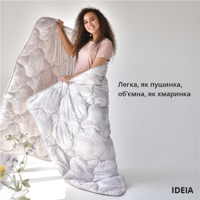 Ковдра Afrodita всесезонна IDEIA 200х220 см аналог лебединого пуху принт ( 8-33731*001 )