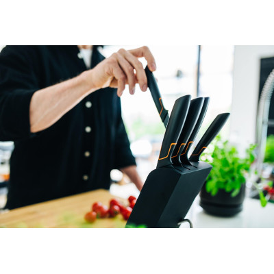 Кухонний ніж Fiskars Deba Edge кухарський азіатський 12 см Black 1003096 Кухонний ніж Fiskars Deba Edge кухарський азіатський 12 см Black 1003096