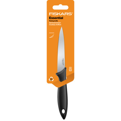 Кухонний ніж Fiskars Essential для коренеплодів 11 см Black 1065568 Кухонний ніж Fiskars Essential для коренеплодів 11 см Black 1065568
