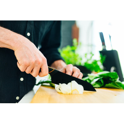 Кухонний ніж Fiskars Edge кухарський 19 см Black 1003094 Кухонний ніж Fiskars Edge кухарський 19 см Black 1003094