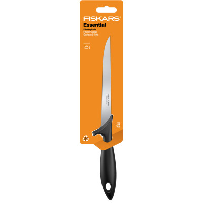 Кухонний ніж Fiskars Essential філейний 18 см Black 1065567