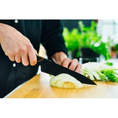 Кухонний ніж Fiskars Edge для овочів 8 см Black 1003091 Кухонний ніж Fiskars Edge для овочів 8 см Black 1003091
