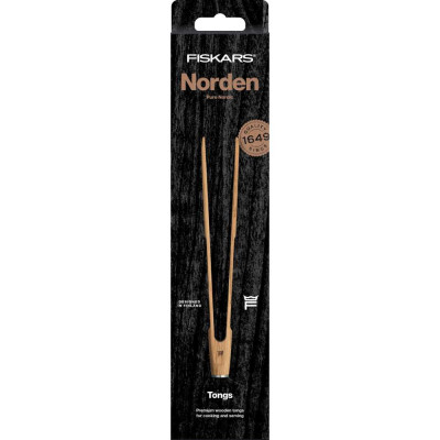 Щипці кухонні дерев'яні Fiskars Norden (1065699) Щипці кухонні дерев'яні Fiskars Norden (1065699)