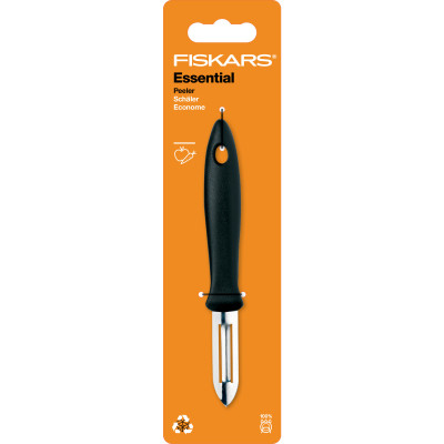 Кухонний ніж Fiskars Essential для чищення овочів 6 см Black 1065585