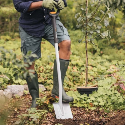 Телескопічна лопата з заокругленим лезом Fiskars Xact (1066732)
