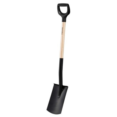 Лопата пряма з дерев'яною ручкою Fiskars Solid™ (1066722)