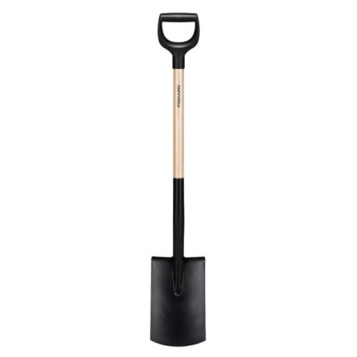 Лопата пряма з дерев'яною ручкою Fiskars Solid™ (1066722)