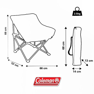 Стілець Coleman Kickback, червоний Стілець Coleman Kickback, червоний