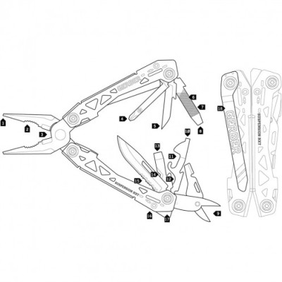 Мультитул Gerber Suspension NXT Multi-Tool 31-003345 (1027512)