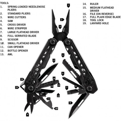 Мультитул Gerber Truss Multi-Tool Black 30-001780 (1055359)