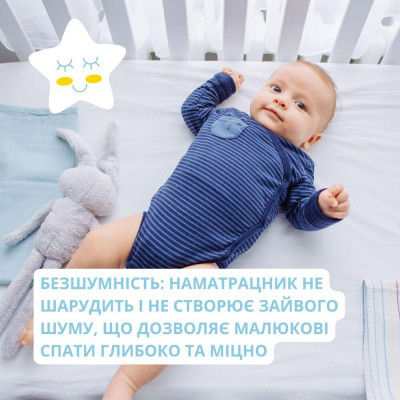 Наматрацник водонепроникний Бамбуковий у ліжечко натяжний з бортом ТM PAPAELLA 60х120х15 см ( 8-10816 ) Наматрацник водонепроникний Бамбуковий у ліжечко натяжний з бортом ТM PAPAELLA 60х120х15 см ( 8-10816 )