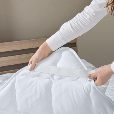 Наматрацник стьобаний Comfort пл 250 з гумками по кутках TM IDEIA 80х190 см білій ( 8-10999*001 )