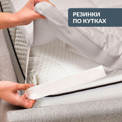 Наматрацник IDEIA ДАБЛ з резинками по кутках 160x200 см захисний антиалергенний супер щільний сірий ( 8-34669*001 ) Наматрацник IDEIA ДАБЛ з резинками по кутках 160x200 см захисний антиалергенний супер щільний сірий ( 8-34669*001 )