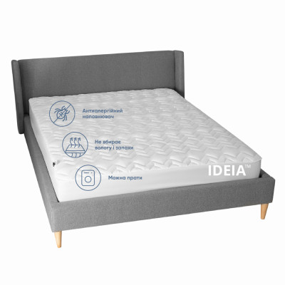 Наматрацник NORDIC COMFORT 200х200х35 см TM IDEIA пл 150 г/м2, натяжний з бортом по периметру ( 8-34978 )