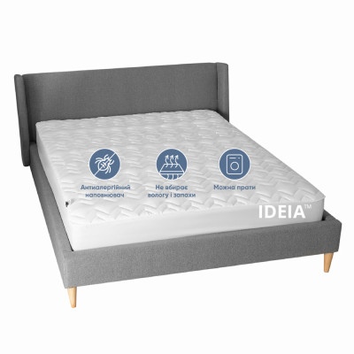 Наматрацник NORDIC COMFORT LUXE 180х200х35 см пл 250 ТМ IDEIA натяжний з бортом по периметру ( 8-34678 )