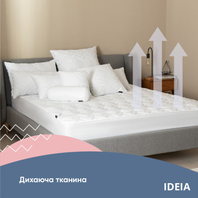 Наматрацник NORDIC COMFORT LUXE 80х190х35 см пл 250 ТМ IDEIA стьобаний натяжний з бортом по периметру ( 8-35198 )