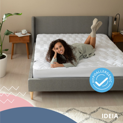 Наматрацник NORDIC COMFORT LUXE 140х200х35 см пл 250 ТМ IDEIA натяжний з бортом по периметру ( 8-34676 )