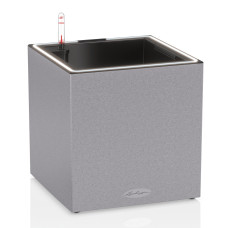 Вазон CANTO Stone 30 low Led (сірий камінь)