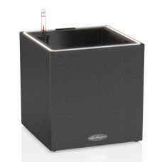 Вазон CANTO Stone 30 low Led (графіт)