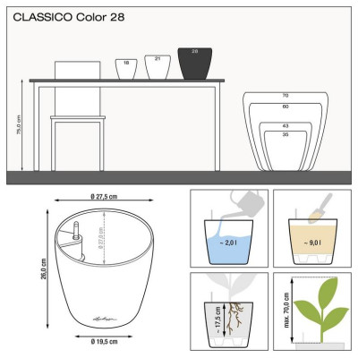 Вазон Lechuza Classico Color 28, пісочно-коричневий Вазон Lechuza Classico Color 28, пісочно-коричневий