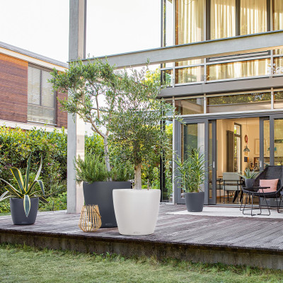 Вазон Lechuzа Classico Color 60, білий