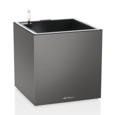 Вазон CANTO Premium 40 low LED (антрацит)