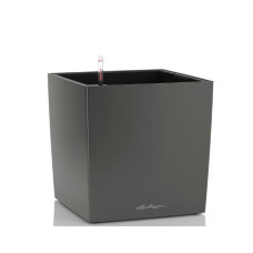 Вазон Lechuzа Cube Premium 50, антрацитовий металiк