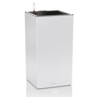 Вазон CANTO Stone 30 high Led (кварцовий білий)