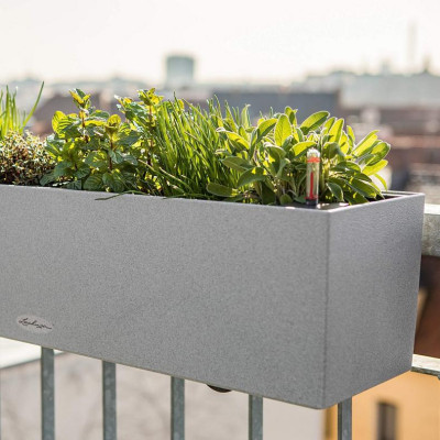 Вазон Lechuza Balconera Stone 80, кварцовий білий Вазон Lechuza Balconera Stone 80, кварцовий білий