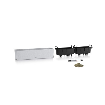 Вазон Lechuza Balconera Stone 80, кварцовий білий Вазон Lechuza Balconera Stone 80, кварцовий білий