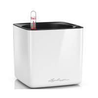 Вазон Lechuza Cube Glossy 14, білий
