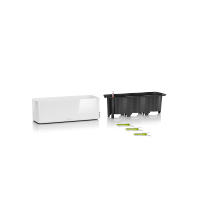 Вазон Lechuza Cube Glossy Triple 40, білий
