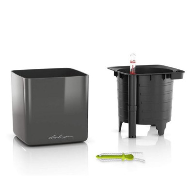 Вазон Lechuza Cube Glossy 16, белый Вазон Lechuza Cube Glossy 16, белый