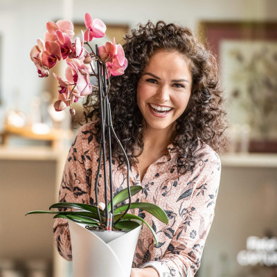 Вазон Lechuza Orchidea 20, білий