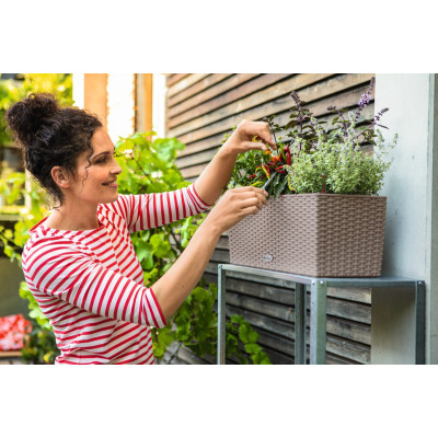 Вазон Lechuza Balconera Cottage 50, пісочно-коричневий
