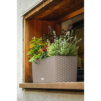 Вазон Lechuza Balconera Cottage 50, пісочно-коричневий